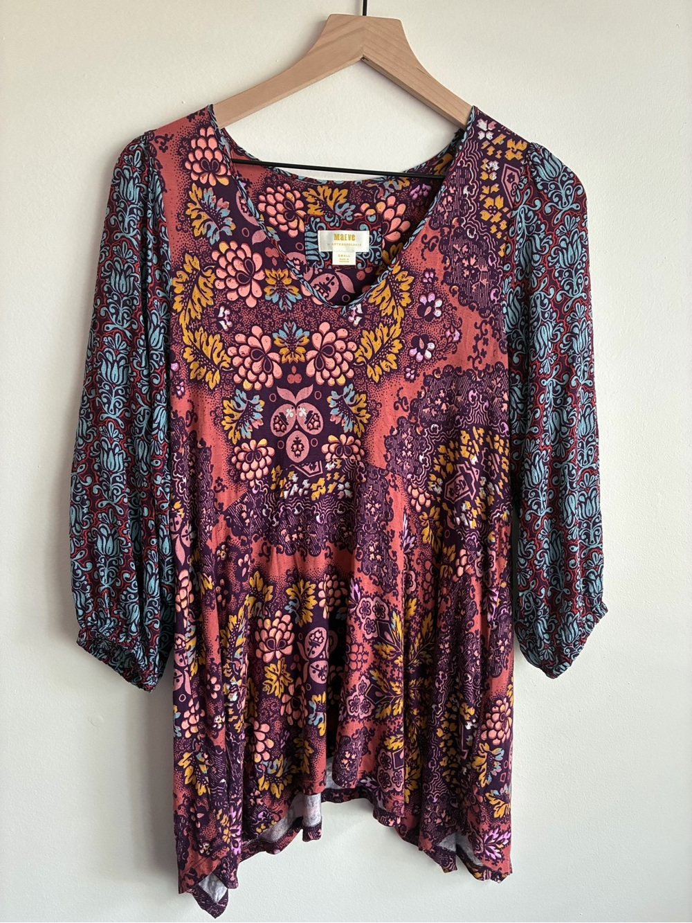 Maeve by Anthropologie Floral Boho Top